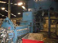 Pall Konti 275E fully automatic baler and in floor conveyor